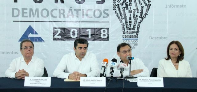 Anuncian la realización de foros electorales en la CANACO Mérida