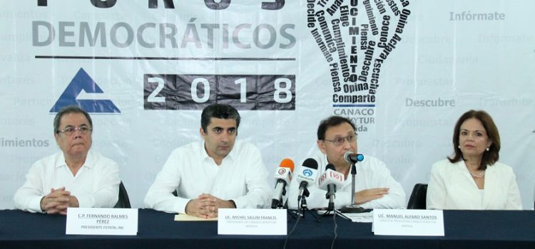 Anuncian la realización de foros electorales en la CANACO Mérida