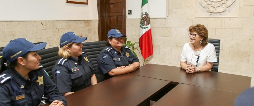 Reconocen el profesionalismo de las mujeres policías de Mérida