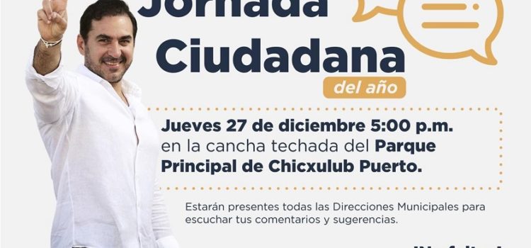 Zacarías Curi terminará el año con Jornada Ciudadana