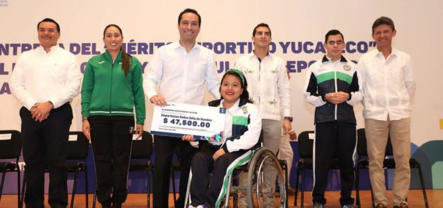 Atletas de Yucatán reciben impulso para continuar triunfando en el deporte