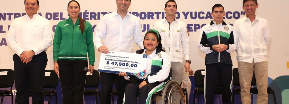 Atletas de Yucatán reciben impulso para continuar triunfando en el deporte