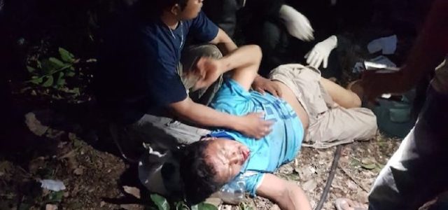 Ebrio cae un un árbol de Ramón y pide que lo dejen morir
