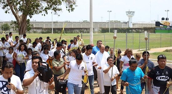 La Semana Santa también inició en el Cereso de Mérida
