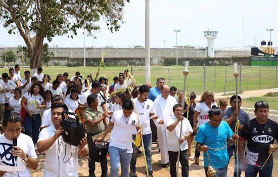 La Semana Santa también inició en el Cereso de Mérida