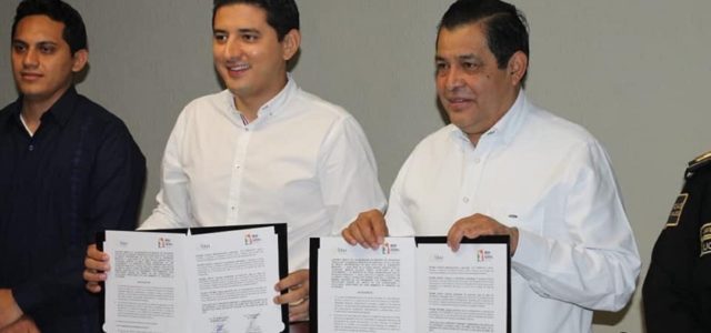 Tekax y Nezahualcóyotl, firman convenio e intercambian programas de seguridad