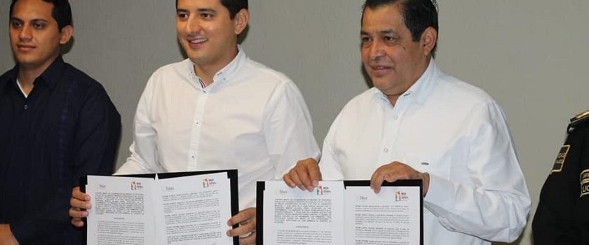 Tekax y Nezahualcóyotl, firman convenio e intercambian programas de seguridad