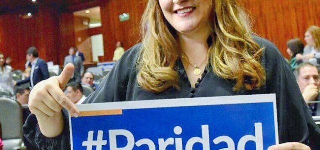 Celebra Cecilia Patrón aprobación de paridad en espacios de servicio público
