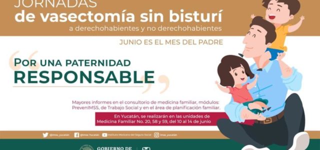 IMSS Yucatán lanzó una campaña para realizar vasectomía sin bisturí