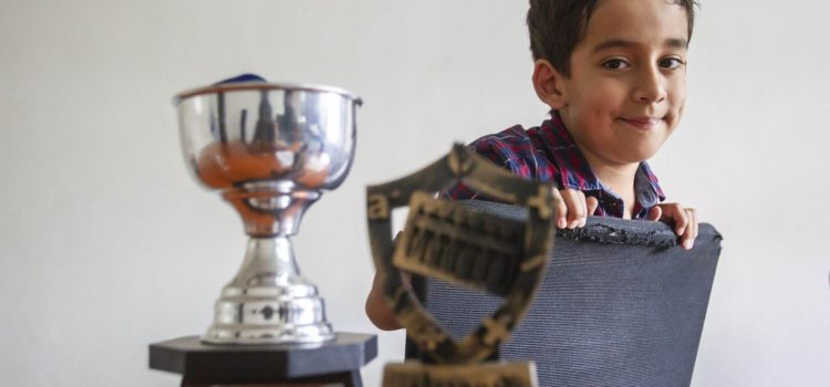A sus ocho años, Sergio ya es campeón estatal y nacional de la competencia ALOHA Cálculo Mental