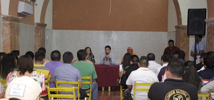 Diego Ávila encabeza instalación de Comité de Protección Civil en Tekax