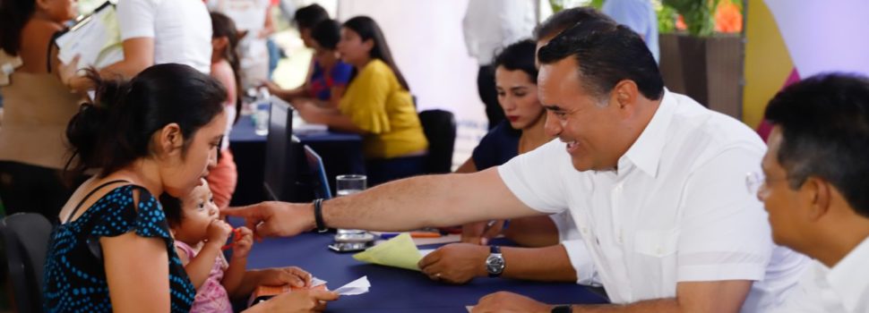 Renán Barrera acerca apoyos y programas del Ayuntamiento a las comisarías
