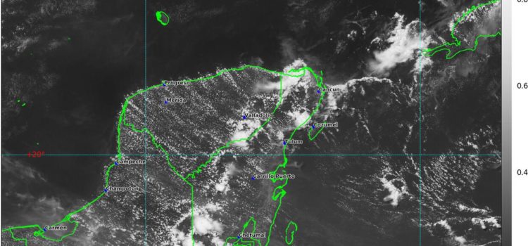 Calor y lluvias se pronostican para mañana viernes en la Península de Yucatán