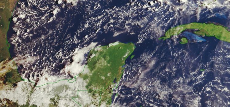 Este domingo se esperan chubascos nocturnos para la Península de Yucatán