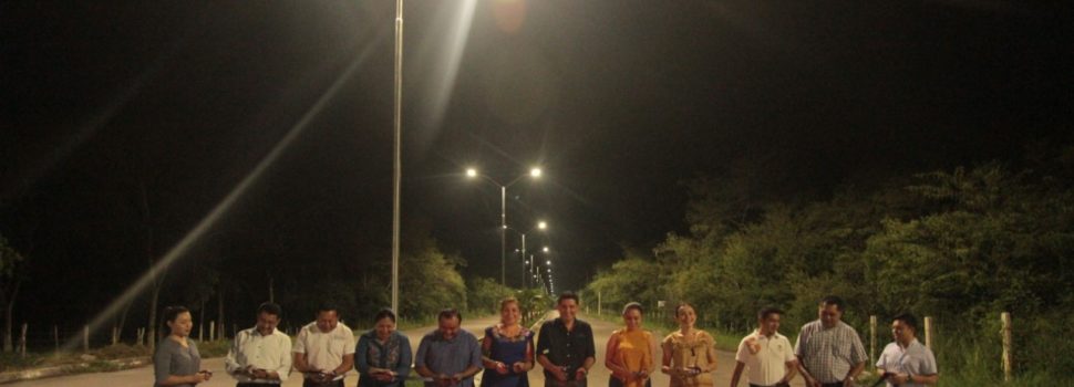 Ayuntamiento de Tekax entrega trabajos de alumbrado público que ahorran energía eléctrica