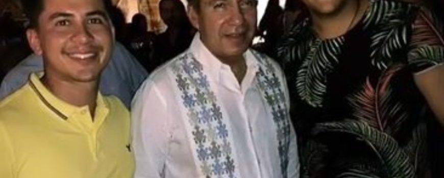 Calderón aparece en un bar de Campeche previo a festejo de padres de Mouriño