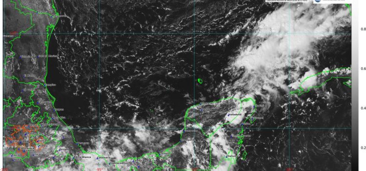 Chubascos se prevén para Península de Yucatán