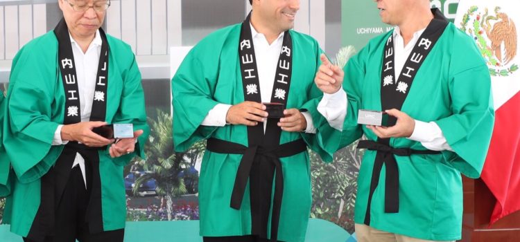 Mauricio Vila pone en marcha construcción de la planta de autopartes japonesa Uchiyama Manufacturing de Yucatán