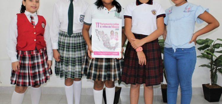 Cinco niñas representarán a Yucatán durante el 11 parlamento infantil