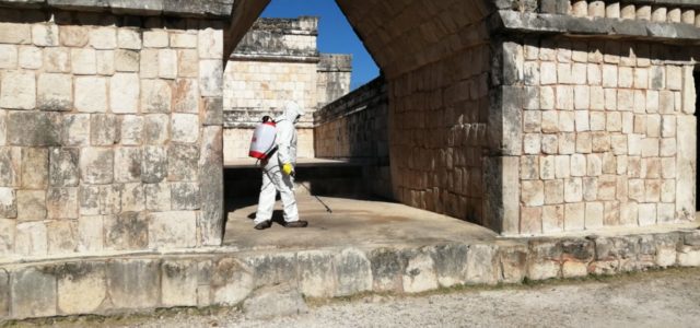 INAH Yucatán sanitiza Chichén Itzá, Uxmal y el Museo Regional de Antropología “Palacio Cantón”