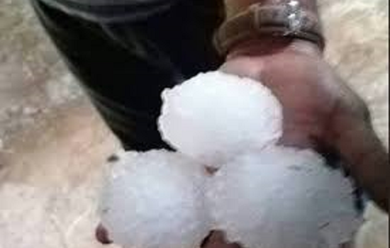 Lluvia y hasta granizo en Progreso
