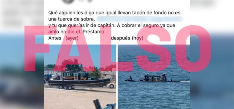 SSP denuncia ante FGE a autor de información dolosa sobre el hundimiento de la nueva lancha