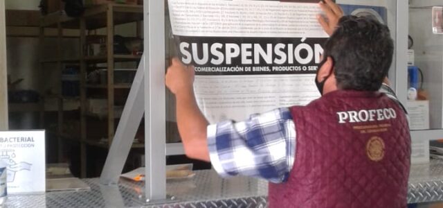 Suspende Profeco establecimiento de venta de oxígeno
