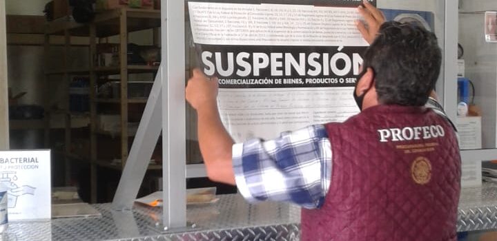 Suspende Profeco establecimiento de venta de oxígeno