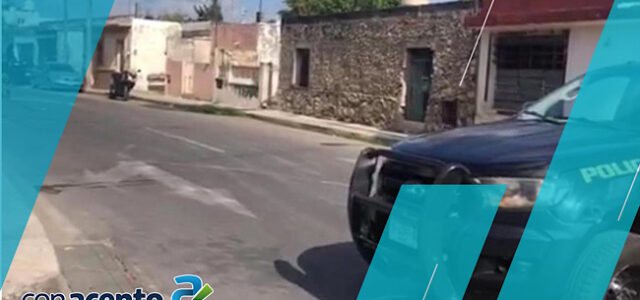 Presunto ataque a agentes policiacos en el centro de Mérida