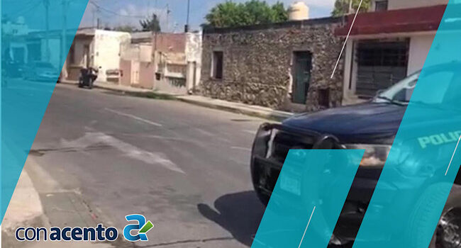 Presunto ataque a agentes policiacos en el centro de Mérida