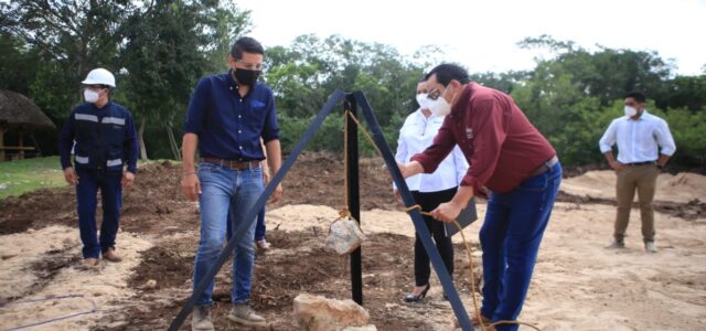 Sedena inicia la construcción del Banco del Bienestar en Tekax