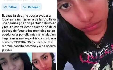Familiares piden ayuda para localizar a Viviana