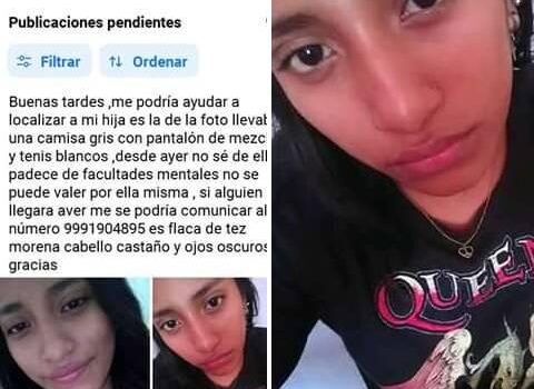 Familiares piden ayuda para localizar a Viviana