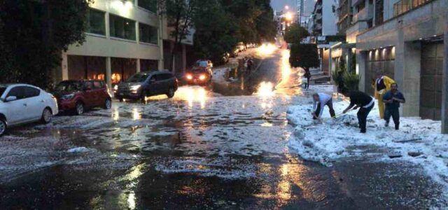 Activan alerta púrpura por fuertes lluvias en Coyoacán, Benito Juárez y Álvaro Obregón