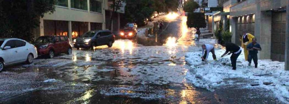 Activan alerta púrpura por fuertes lluvias en Coyoacán, Benito Juárez y Álvaro Obregón