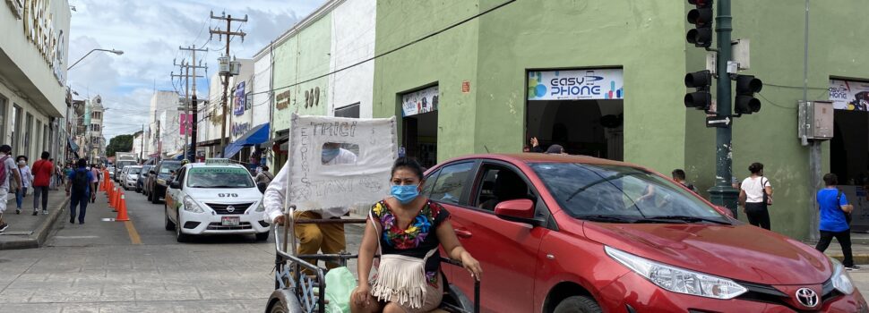 Surge el tricitaxi en el Centro Histórico de Mérida, te lleva a tu paradero