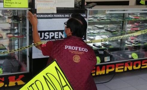 Profeco suspende casa de empeños en el sur de Mérida