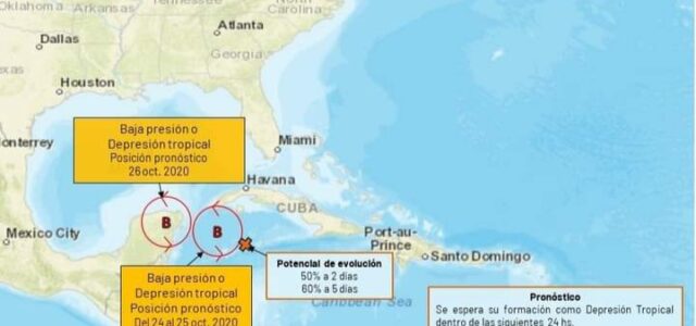 Posible depresión tropical, traería fuertes lluvias a Yucatán