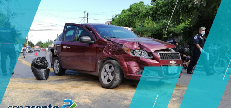 un hombre lesionado, en fuerte accidente en la Mercedes Barrera