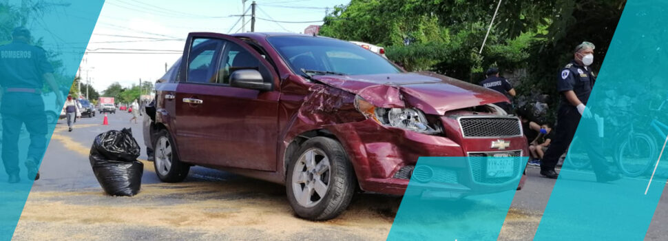 un hombre lesionado, en fuerte accidente en la Mercedes Barrera