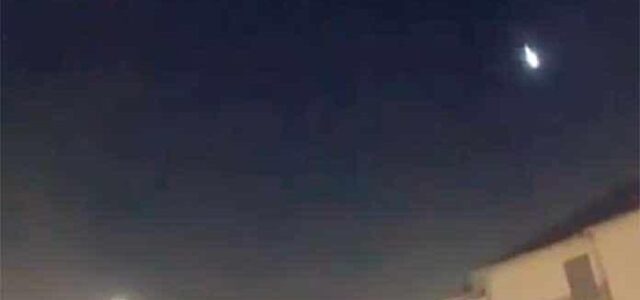 Se observa meteorito cerca de Tamaulipas